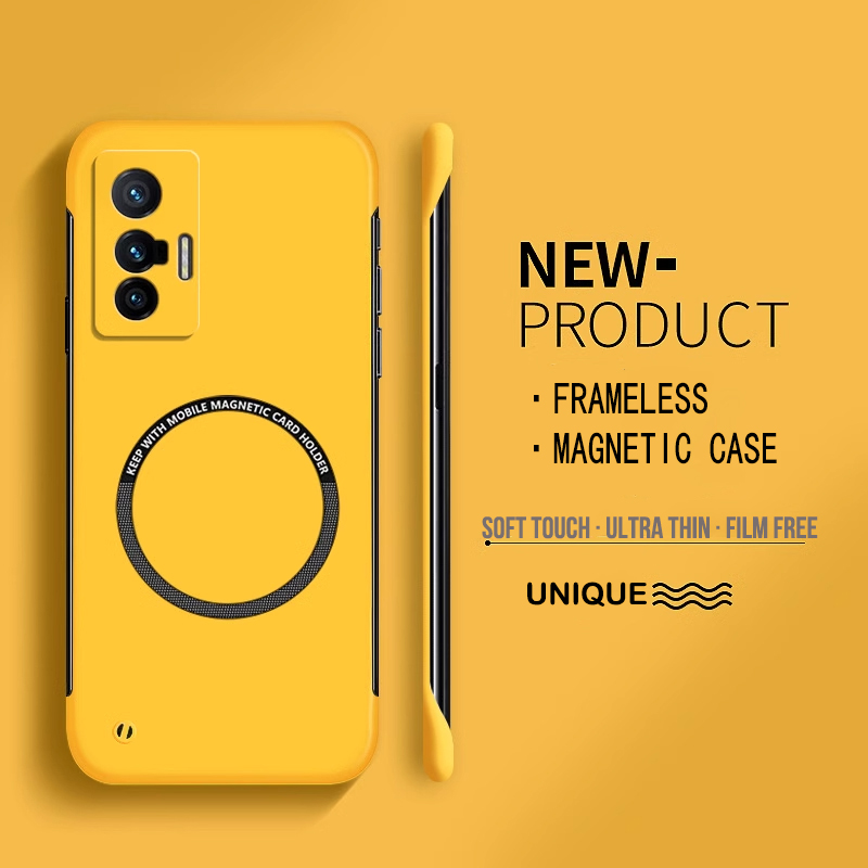 Ultra Thin Frameless Phone Cover - رقيقة جدا الصلب PC المغناطيسي فرملس