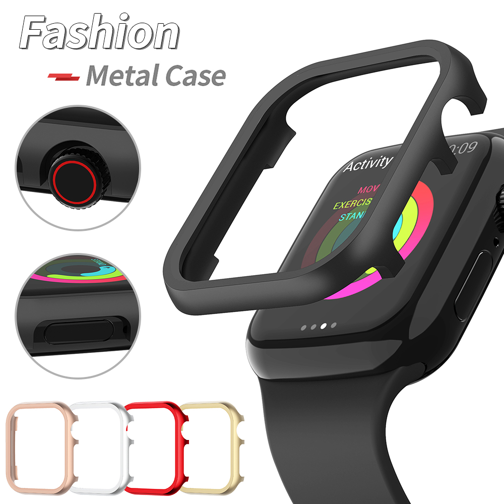 Metal Bumper Aluminum Frame Case - غطاء معدني مجوف لساعة أبل واتش