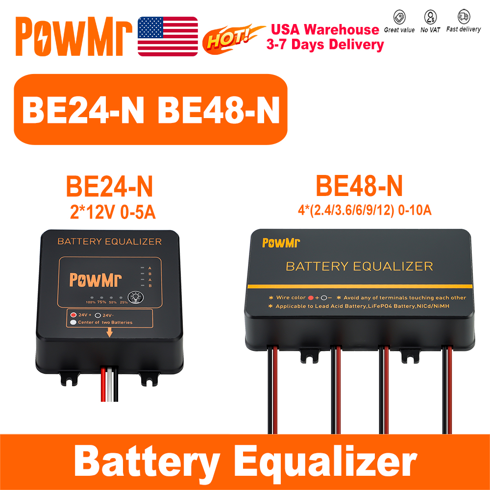 Power Banks - موازن بطاريات PowMr USA 24V 48V،