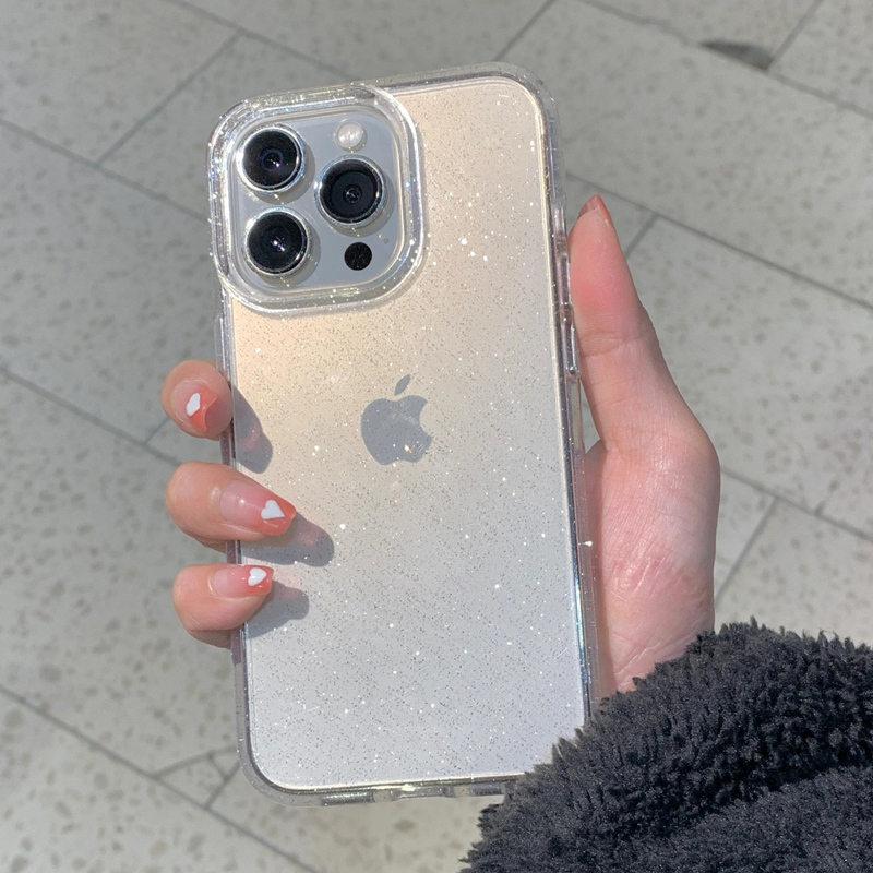 Clear Shockproof Bumper Case - حافظة لهاتف آيفون 16 15 14