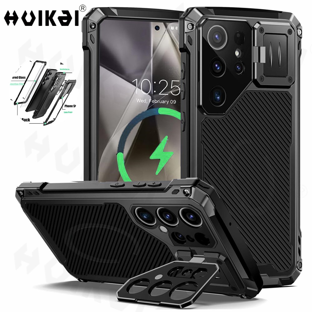 Heavy Duty 360 Full Body Protective Case - حافظة لهاتف سامسونج جالاكسي S24 الترا