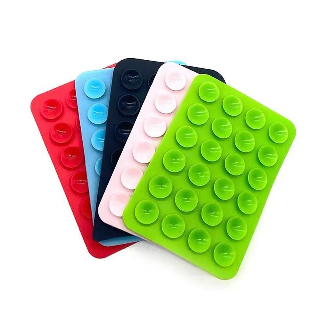 Phone Cases - حامل هاتف سيليكون بكوب شفط مربع