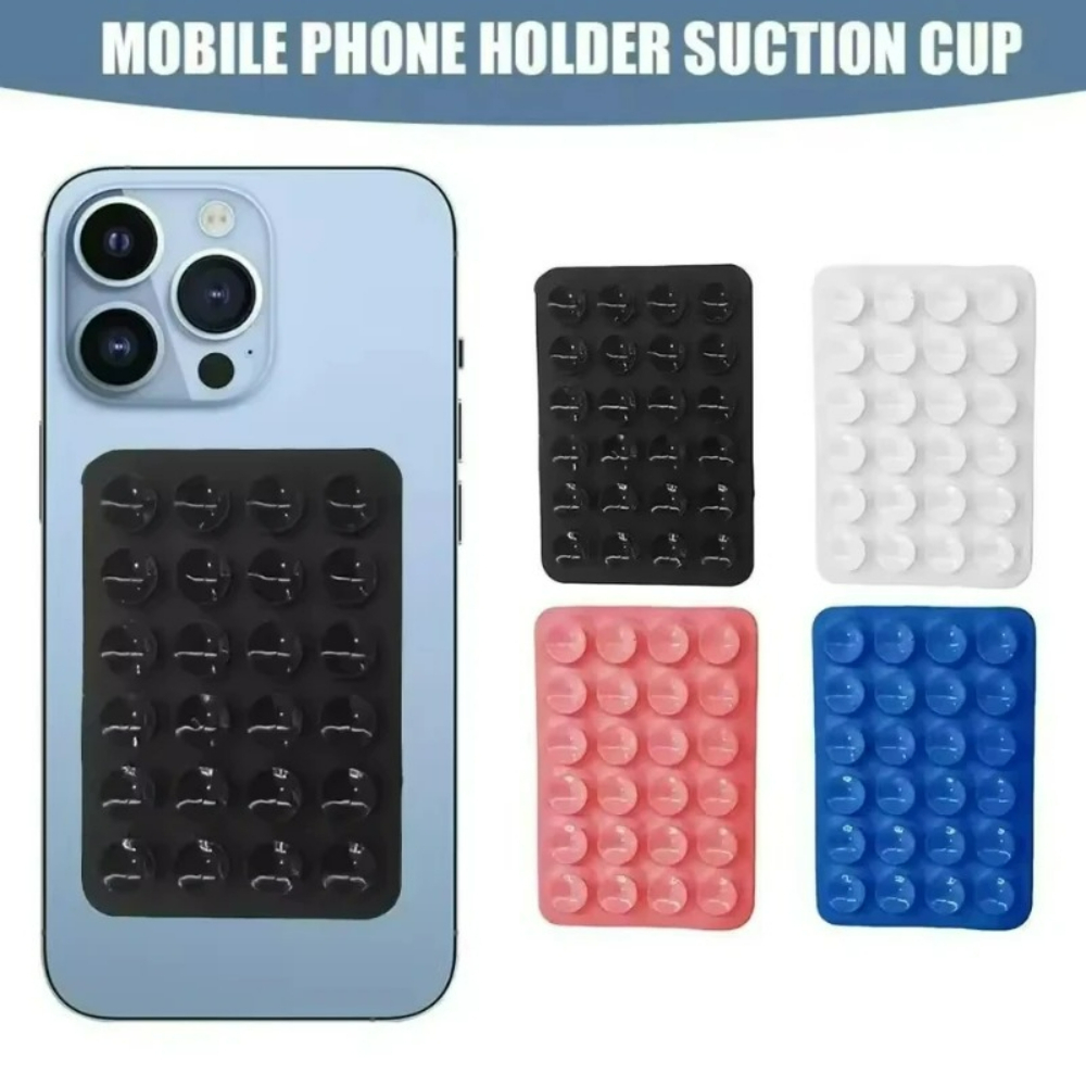 Phone Cases - حامل هاتف سيليكون مع كأس شفط،