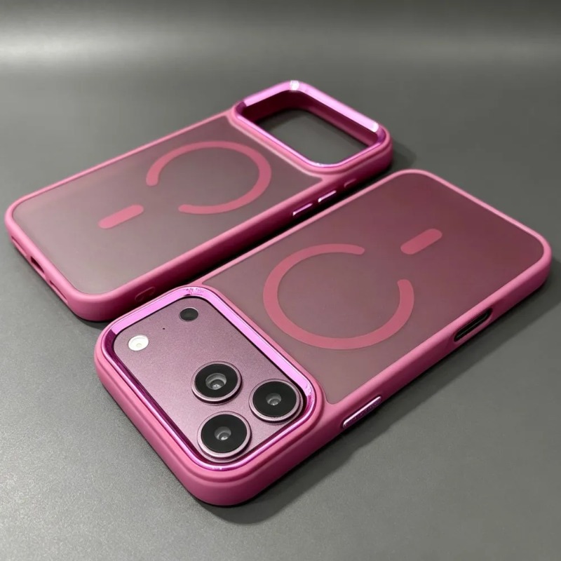 Clear Shockproof Bumper Case - غطاء حماية فاخر مزود بحماية مغناطيسية