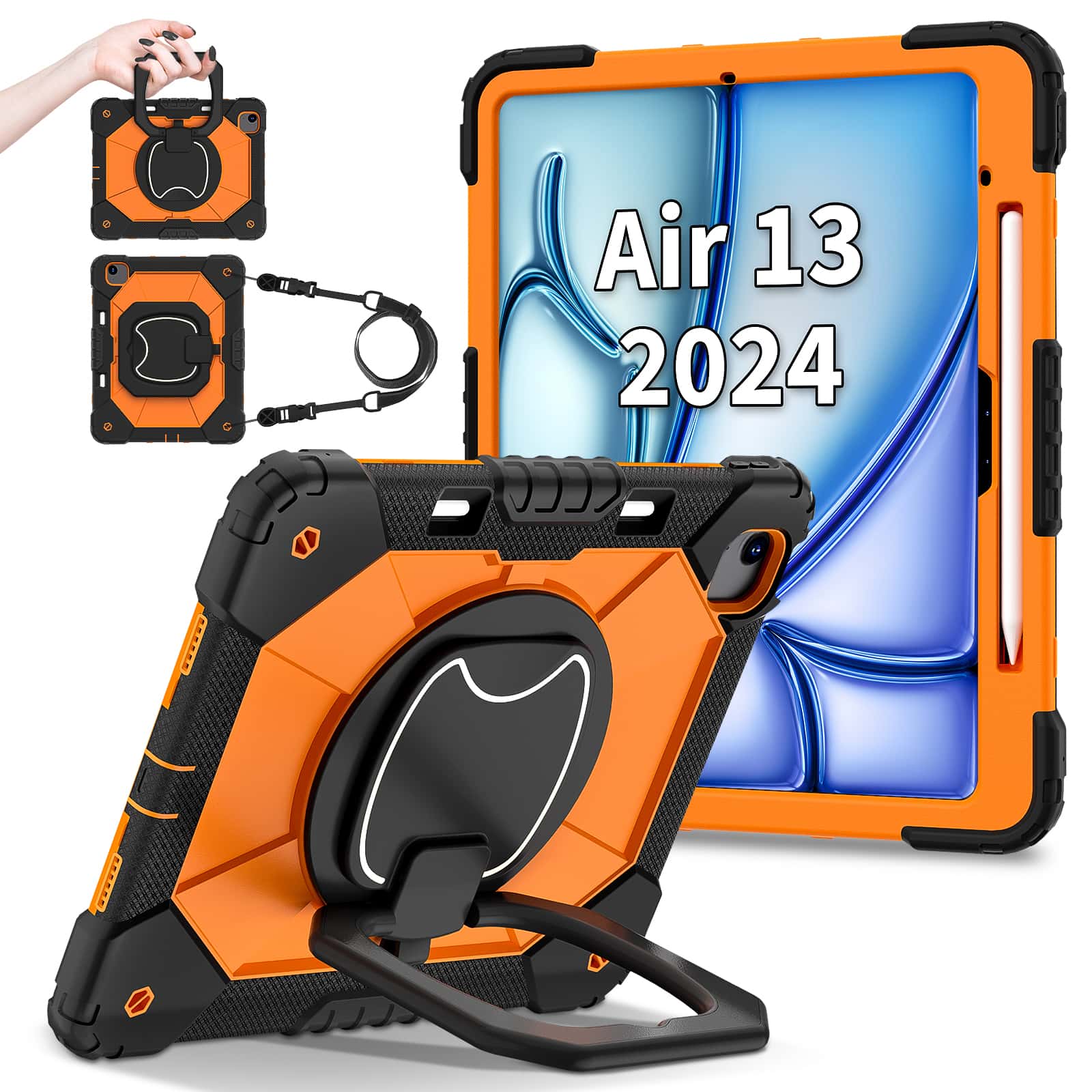 Heavy Duty 360 Full Body Protective Case - غطاء حماية لجهاز آيباد برو 13