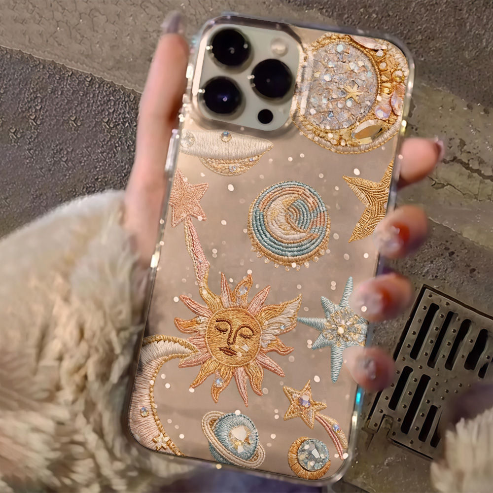 جراب هاتف شفاف بتصميم نجوم وقم - مراجعة Clear Shockproof Bumper Case وسعره