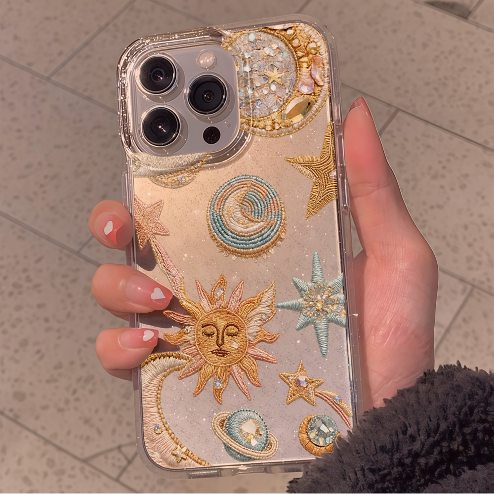جراب هاتف شفاف بتصميم نجوم وقم - مراجعة Clear Shockproof Bumper Case وسعره