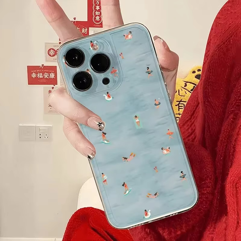 غطاء هاتف بنمط السباحة الصيفي  - مراجعة Clear Shockproof Bumper Case وسعره