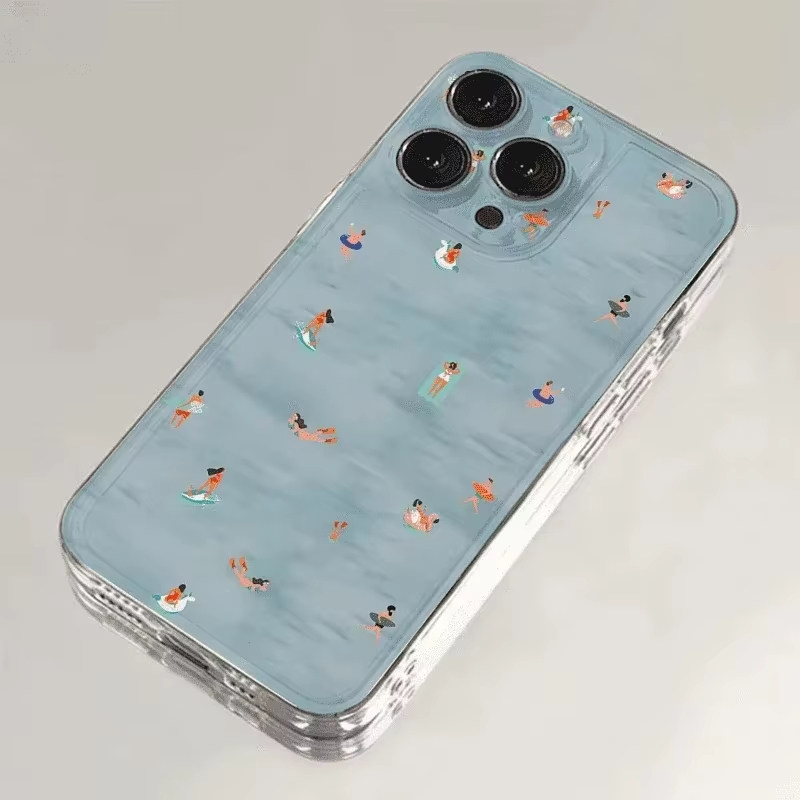 غطاء هاتف بنمط السباحة الصيفي  - مراجعة Clear Shockproof Bumper Case وسعره