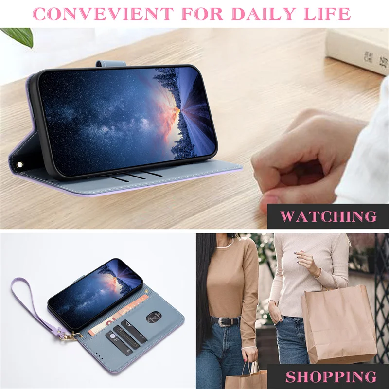جراب هاتف جلدي قابل للطي لهوات - مراجعة Leather Wallet Card Holder Phone Cover وسعره