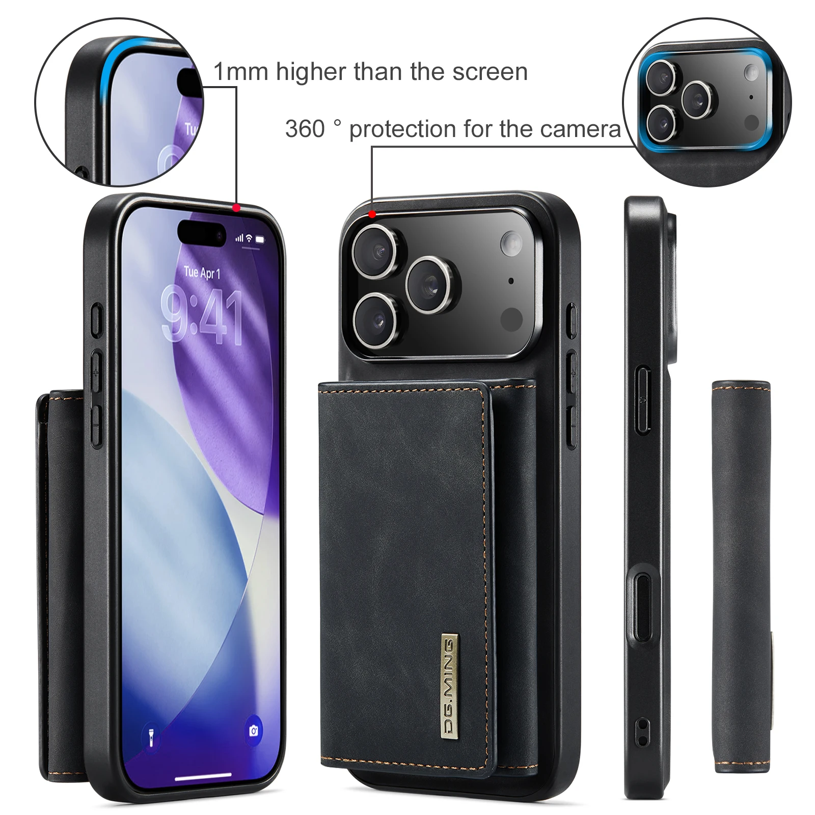 ل جديد آيفون 17 برو ماكس الهوا - مراجعة Leather Wallet Card Holder Phone Cover وسعره