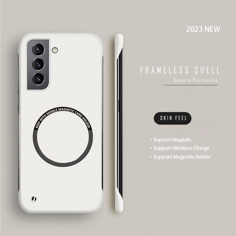 حافظة هاتف مغناطيسية صلبة بدون - مراجعة Ultra Thin Frameless Phone Cover وسعره