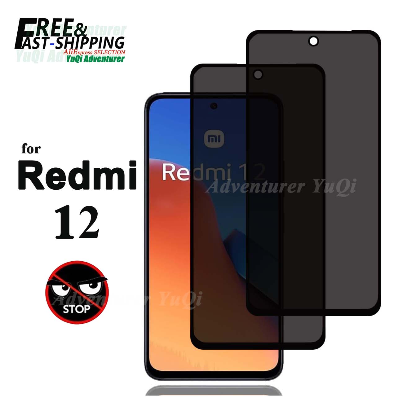واقي شاشة مضاد للتجسس لهاتف Xi - مراجعة Anti Spy Privacy Glass Case وسعره