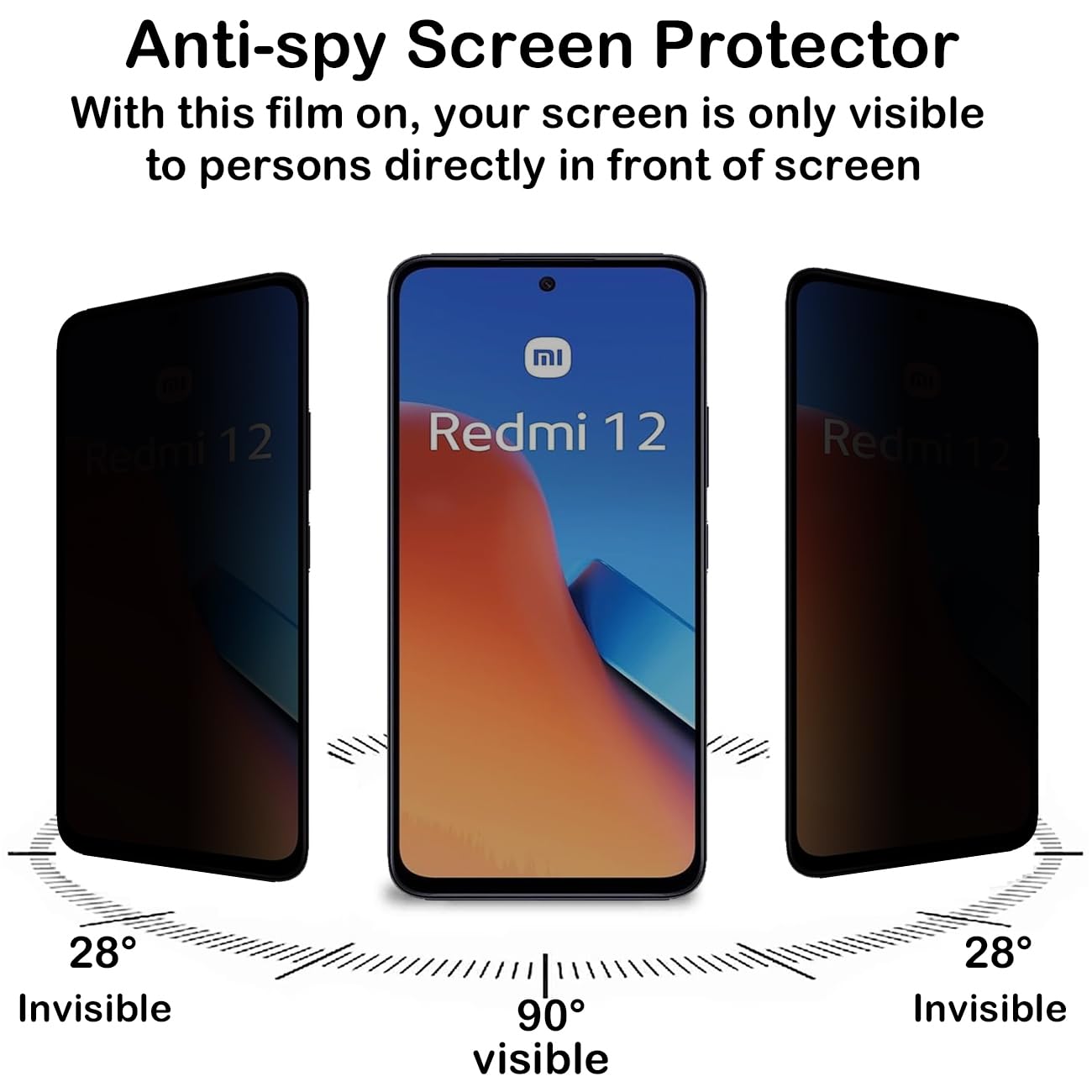 واقي شاشة مضاد للتجسس لهاتف Xi - مراجعة Anti Spy Privacy Glass Case وسعره