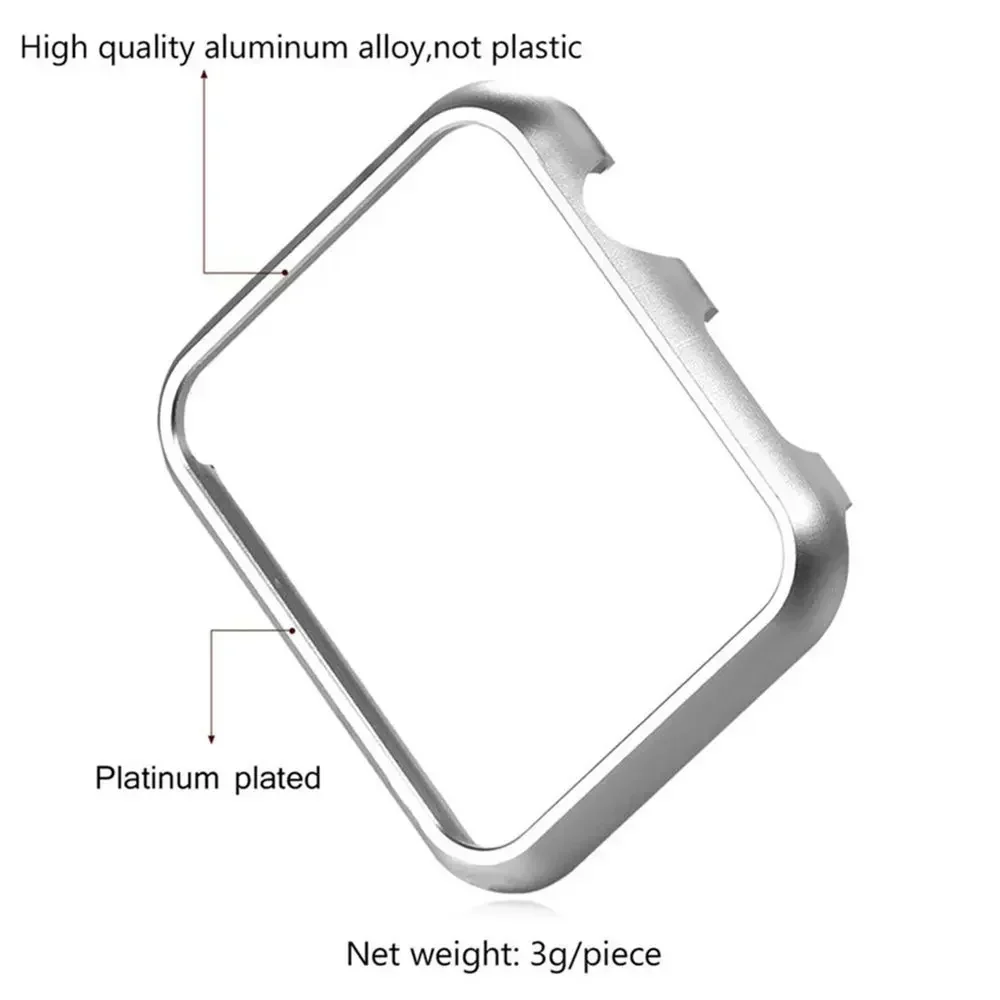 غطاء معدني لسلسلة ساعات أبل ،  - مراجعة Metal Bumper Aluminum Frame Case وسعره