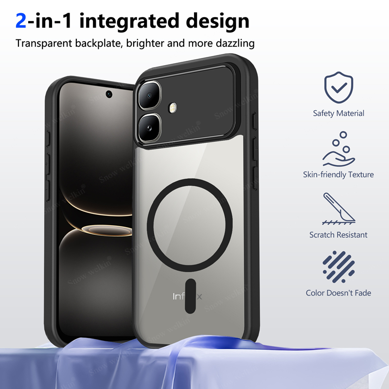 غطاء سيليكون شفاف مغناطيسي لها - مراجعة Clear Shockproof Bumper Case وسعره