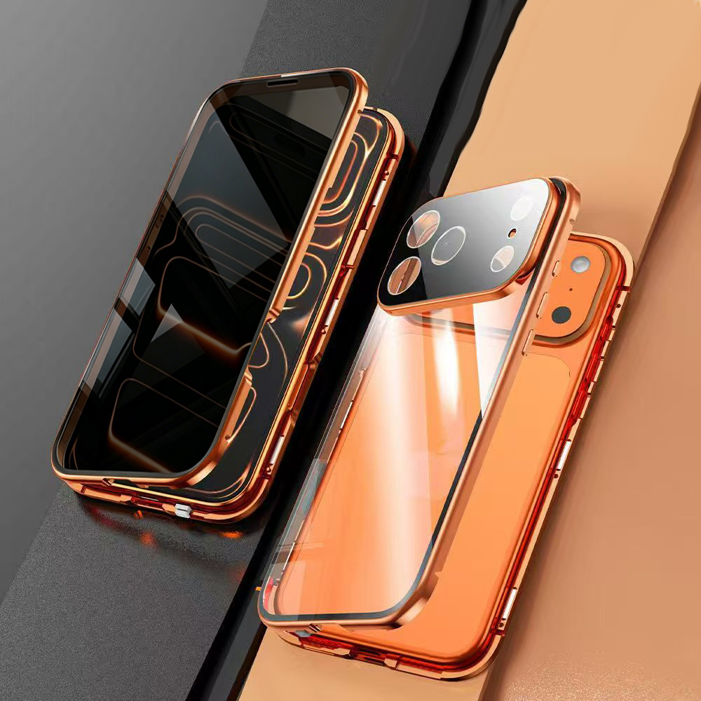 جراب هاتف مغناطيسي معدني جديد  - مراجعة Anti Spy Privacy Glass Case وسعره