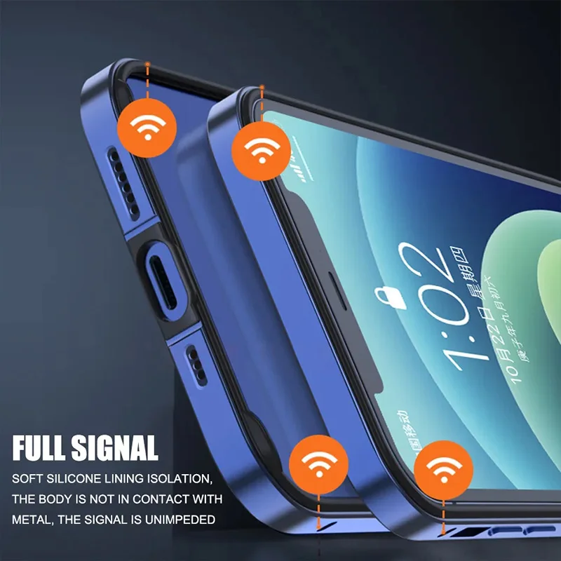 غطاء هاتف هجين من السيليكون وا - مراجعة Metal Bumper Aluminum Frame Case وسعره