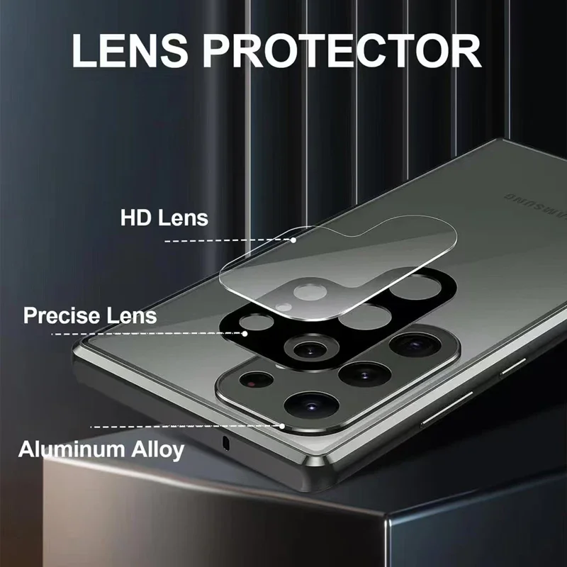 حافظة هاتف معدنية زجاجية مزدوج - مراجعة Anti Spy Privacy Glass Case وسعره