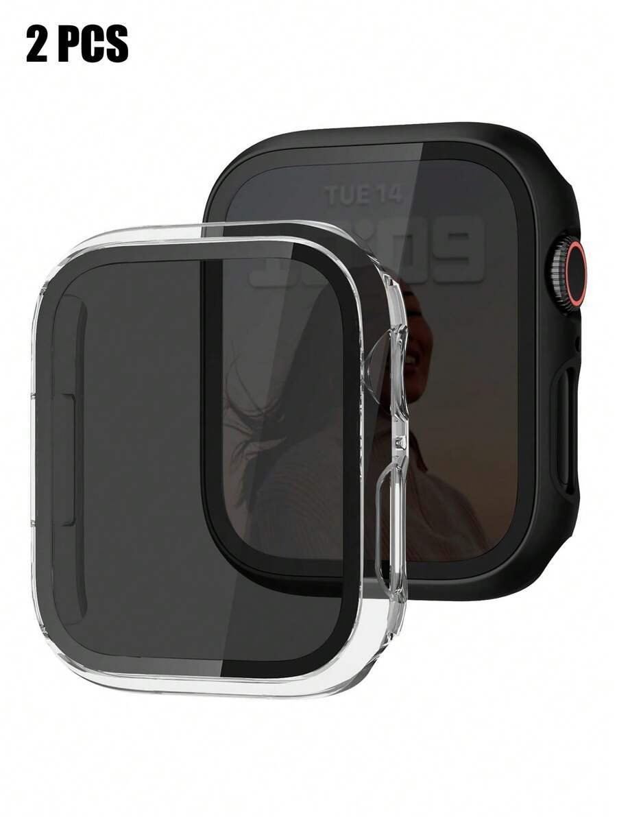 قطعتان من واقي الشاشة المضاد ل - مراجعة Anti Spy Privacy Glass Case وسعره