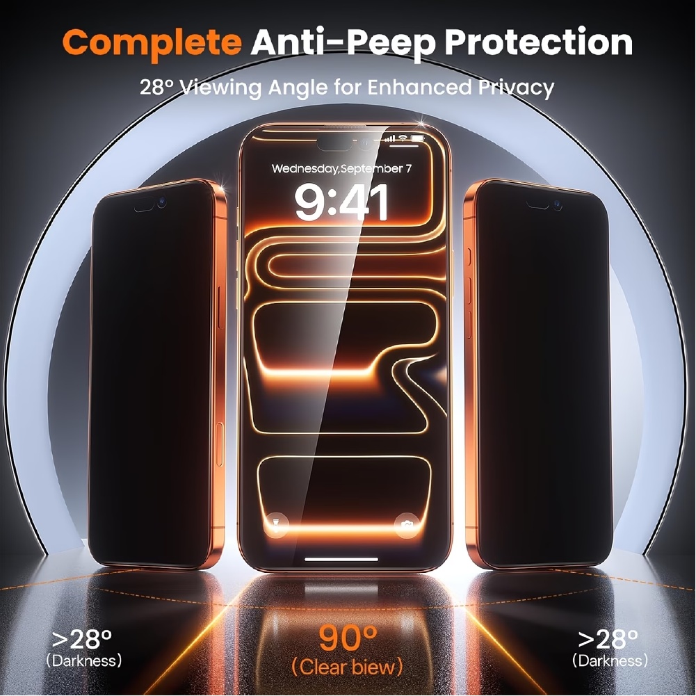 [مجموعة من 5 قطع] 3 قطع من واق - مراجعة Anti Spy Privacy Glass Case وسعره
