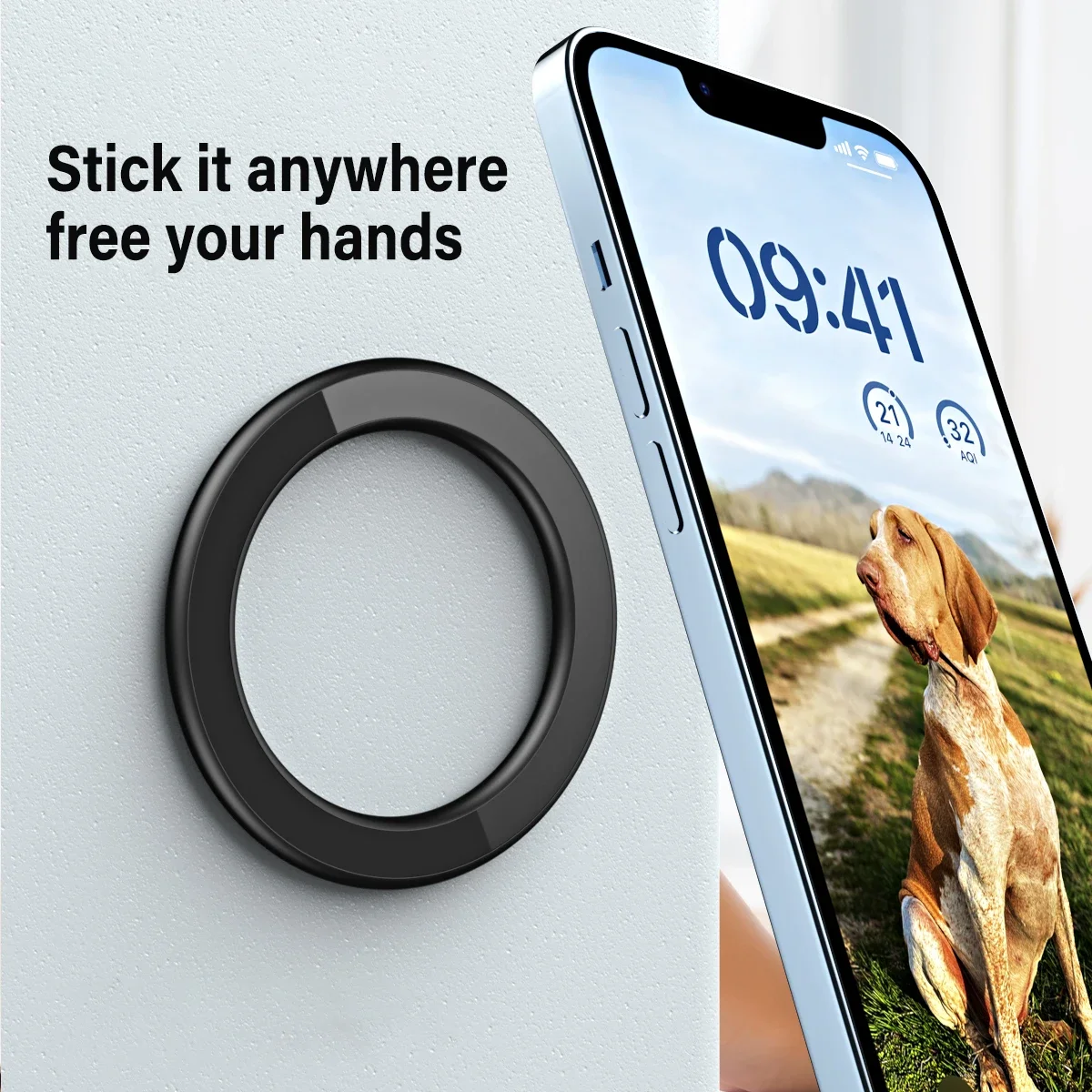 حامل حلقي مغناطيسي لاصق قوي مت - مراجعة Phone Stands وسعره