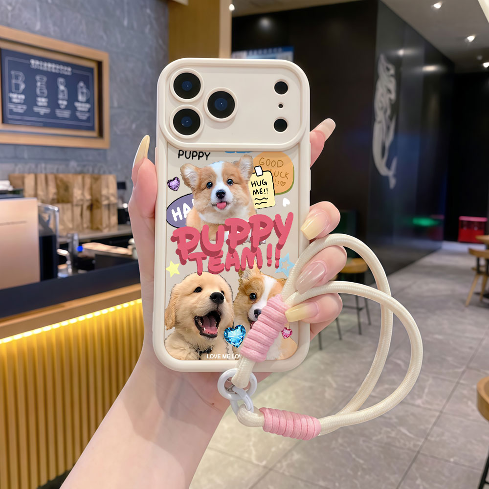 حافظات هواتف ناعمة مع حزام معص - مراجعة Cute Cartoon Wrist Strap Silicone Case وسعره
