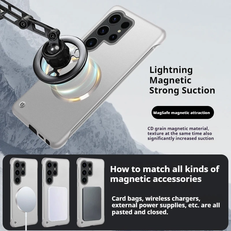 حافظة هاتف مغناطيسية رفيعة للغ - مراجعة Ultra Thin Frameless Phone Cover وسعره