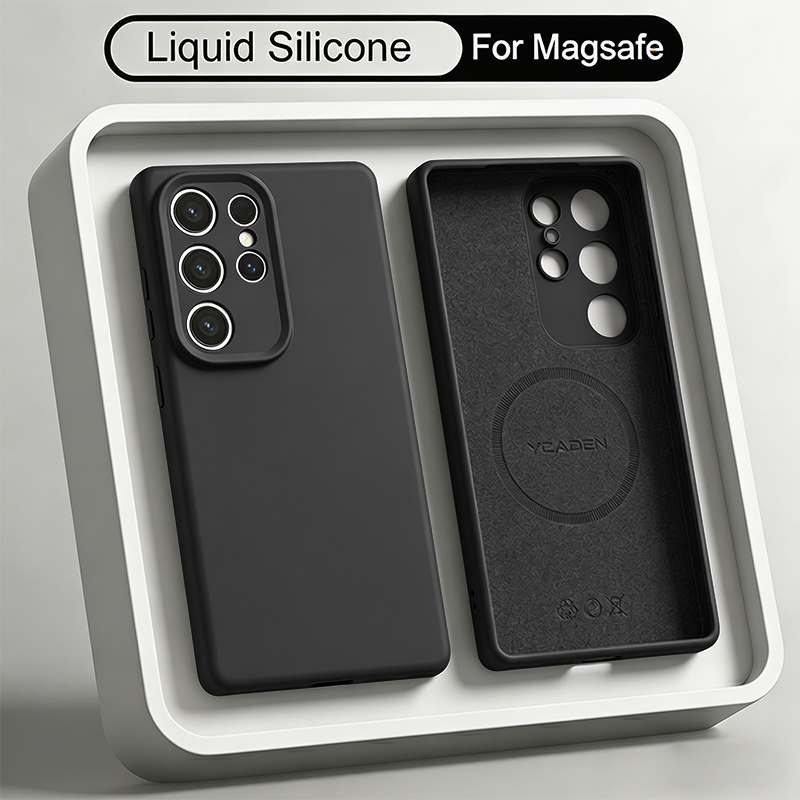 غطاء هاتف مغناطيسي من السيليكو - مراجعة Liquid Silicone Magnetic Phone Case وسعره