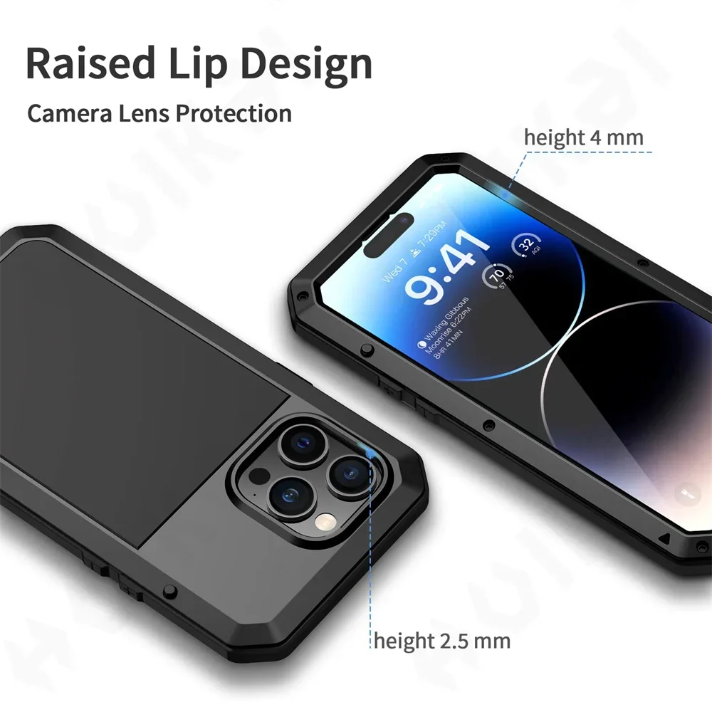 حافظة لهاتف آيفون 16 15 13 12  - مراجعة Heavy Duty 360 Full Body Protective Case وسعره