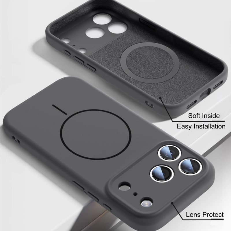 غطاء سيليكون سائل فاخر لهواتف  - مراجعة Liquid Silicone Magnetic Phone Case وسعره