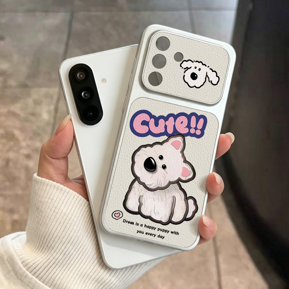 غطاء هاتف لطيف بتصميم كلب كرتو - مراجعة Cute Cartoon Wrist Strap Silicone Case وسعره