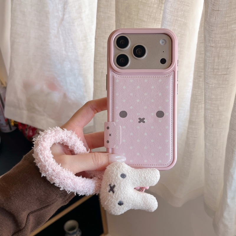 غطاء هاتف جلدي مضاد للسقوط بتص - مراجعة Cute Cartoon Wrist Strap Silicone Case وسعره