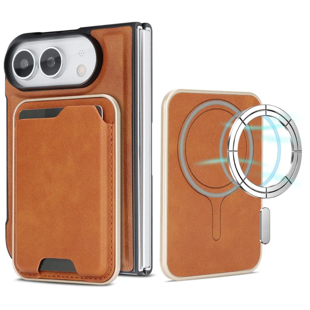 محفظة جلدية قابلة للفصل مع حام - مراجعة Leather Wallet Card Holder Phone Cover وسعره