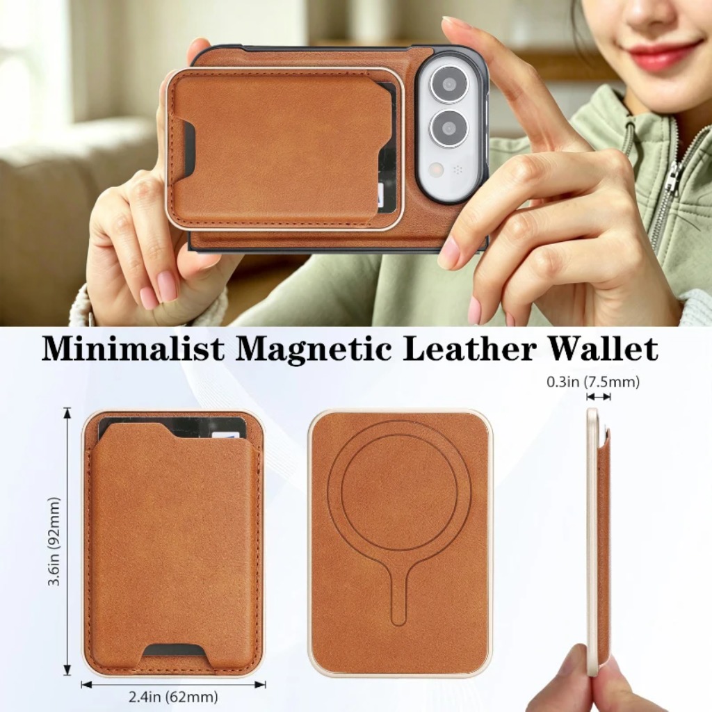 محفظة جلدية قابلة للفصل مع حام - مراجعة Leather Wallet Card Holder Phone Cover وسعره