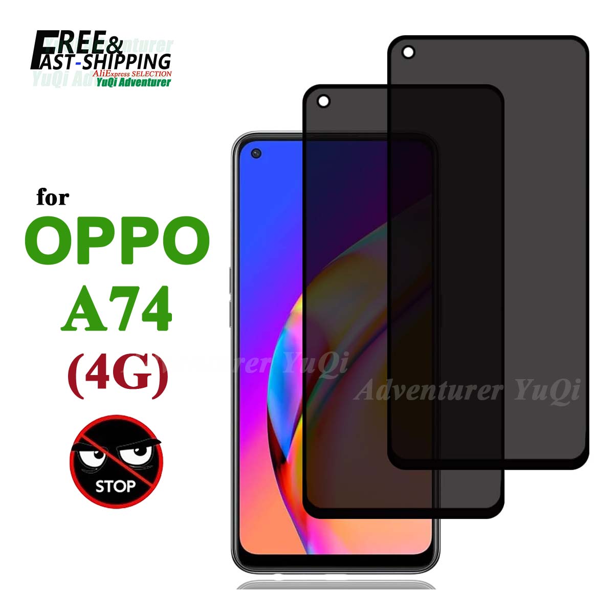 واقي شاشة مضاد للتجسس لهاتف OP - مراجعة Anti Spy Privacy Glass Case وسعره