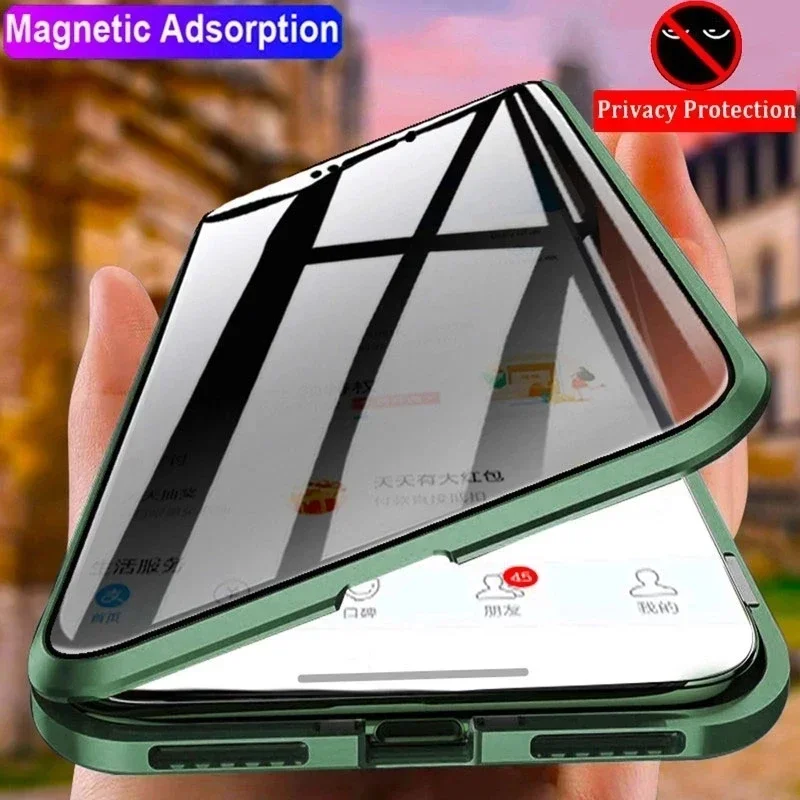 جراب هاتف زجاجي مقوى مزدوج الج - مراجعة Anti Spy Privacy Glass Case وسعره