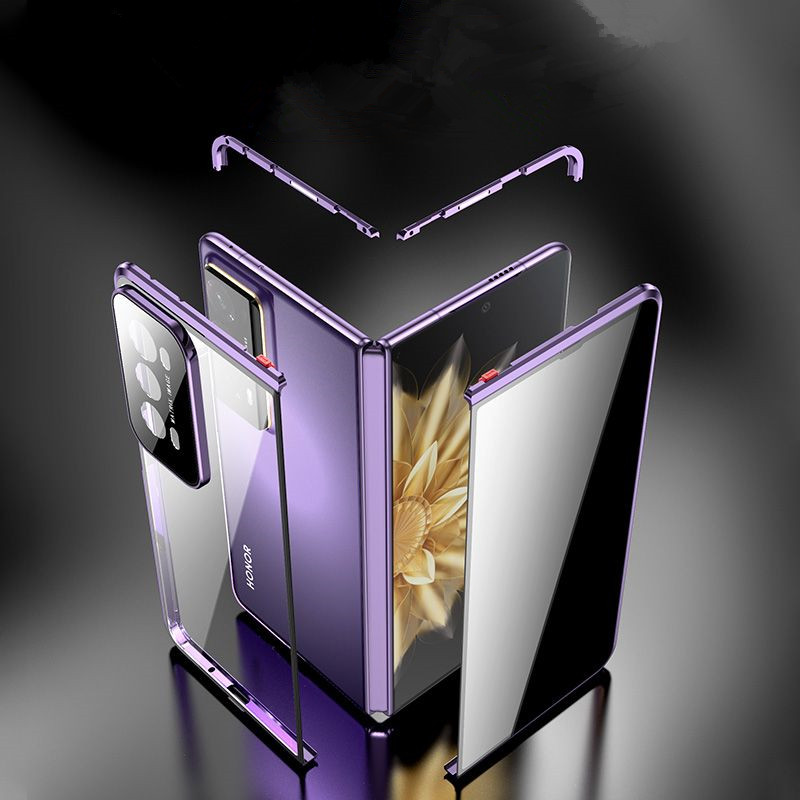 ل Honor Magic V2 MagicV2 المضا - مراجعة Metal Bumper Aluminum Frame Case وسعره
