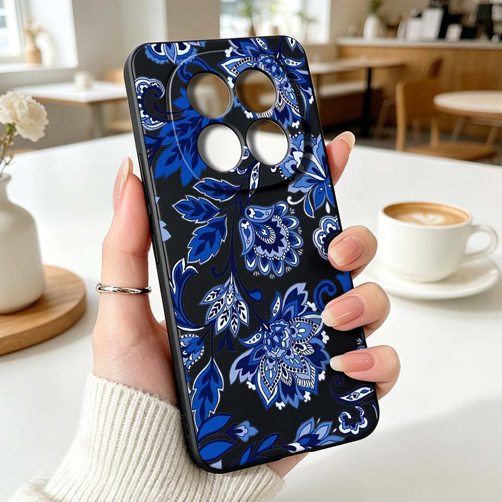 غطاء هاتف بتصميم عتيق ونقشة زه - مراجعة Vintage Floral Pattern Soft Case وسعره