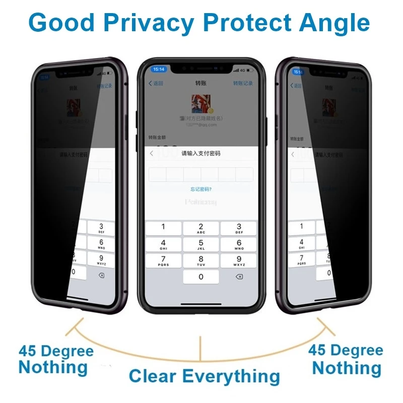 حافظة معدنية للخصوصية من الزجا - مراجعة Anti Spy Privacy Glass Case وسعره