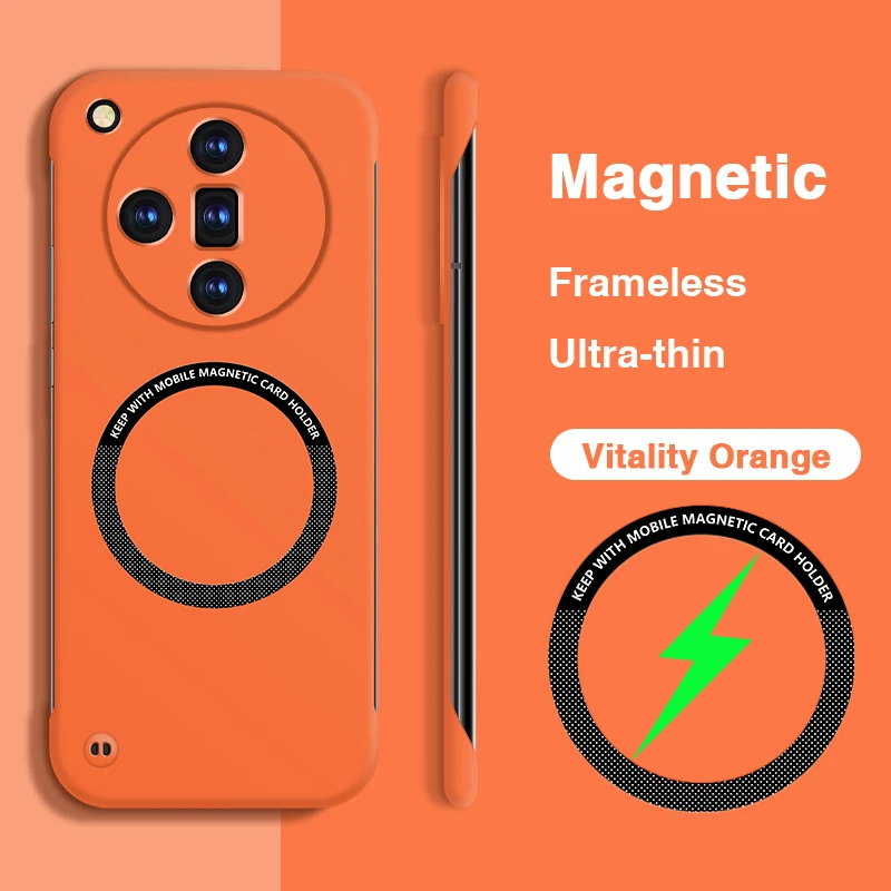 حافظات هاتف شحن لاسلكي مغناطيس - مراجعة Ultra Thin Frameless Phone Cover وسعره