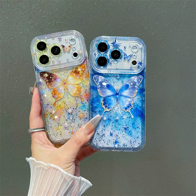 غطاء هاتف فاخر مزخرف بالترتر ا - مراجعة Clear Shockproof Bumper Case وسعره
