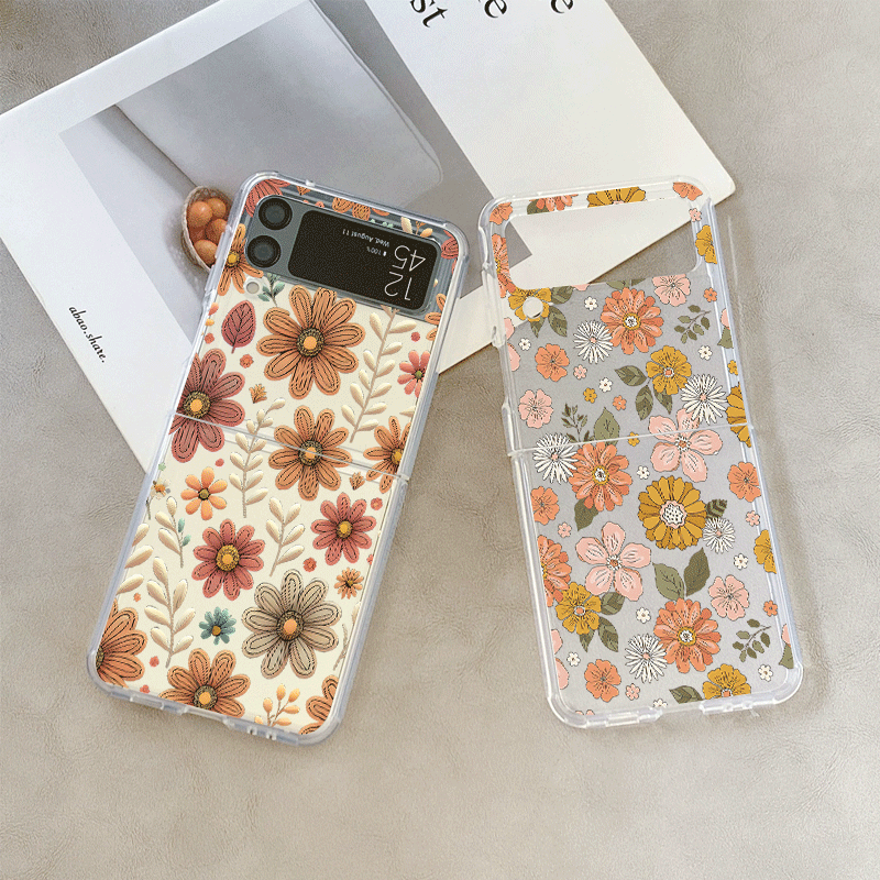 حافظة لهاتف سامسونج جالاكسي Z  - مراجعة Vintage Floral Pattern Soft Case وسعره