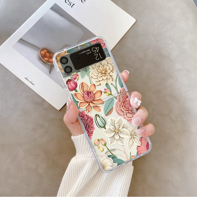حافظة لهاتف سامسونج جالاكسي Z  - مراجعة Vintage Floral Pattern Soft Case وسعره