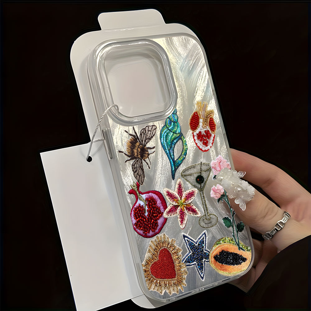غطاء هاتف بنمط زهور عتيق لآيفو - مراجعة Vintage Floral Pattern Soft Case وسعره