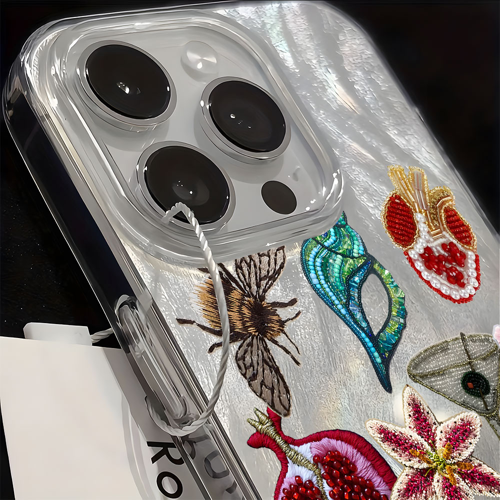 غطاء هاتف بنمط زهور عتيق لآيفو - مراجعة Vintage Floral Pattern Soft Case وسعره
