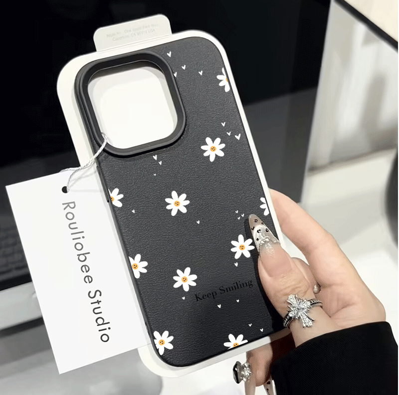 غطاء هاتف بنمط زهور عتيق لآيفو - مراجعة Vintage Floral Pattern Soft Case وسعره